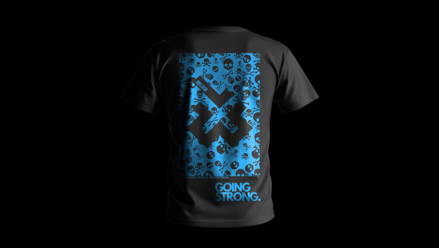 Black "Going Strong" T-Shirt.