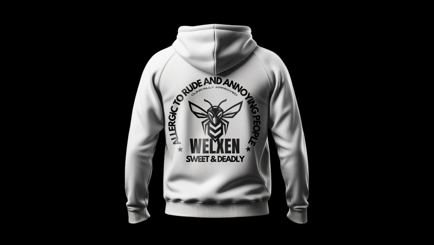 White "Killer Bee" Hoodie
