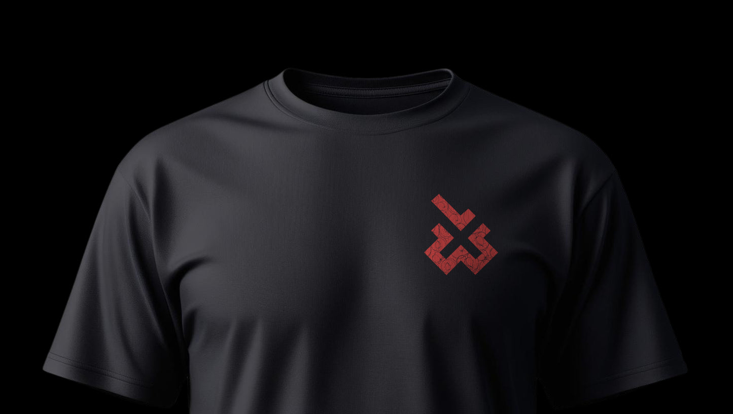 Black "Peche" T-Shirt.