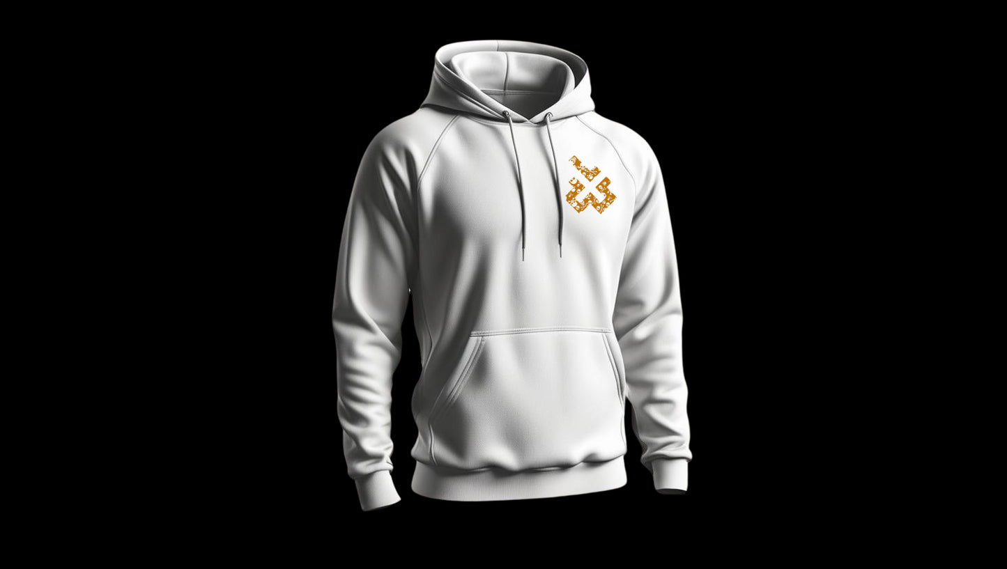 White "Golden Season" Hoodie