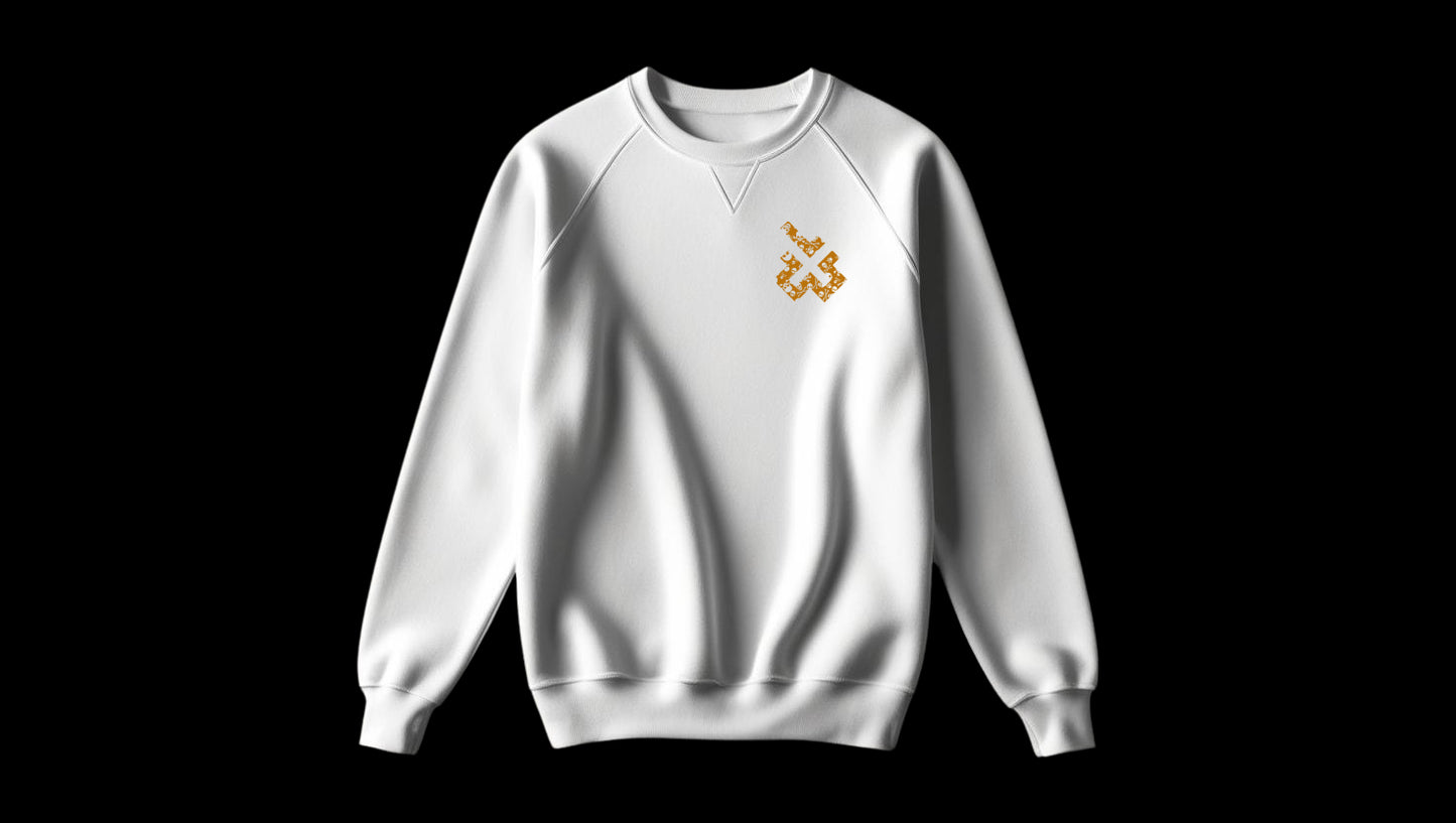 White "Golden Season" Sweatshirt
