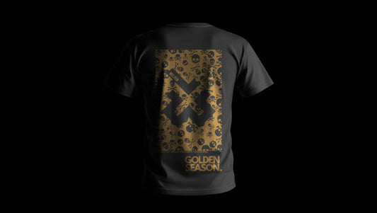 Black "Golden Season" T-Shirt.