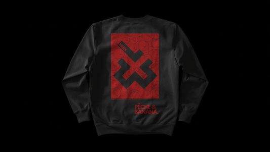 Black "Peach" Sweatshirt