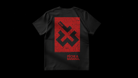 Black "Peche" T-Shirt.
