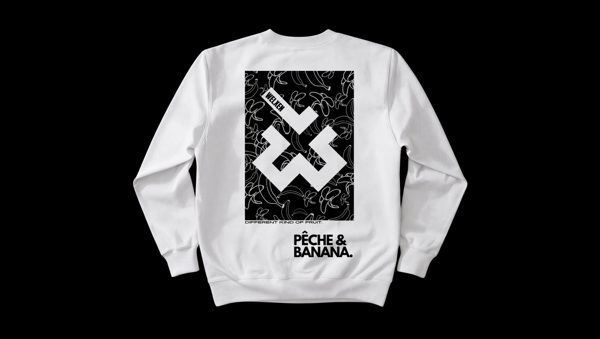White "Banana" Sweatshirt