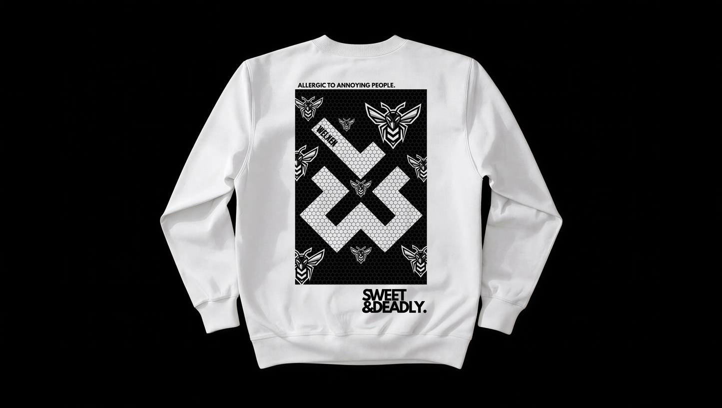 White "Killer Bee" Sweatshirt