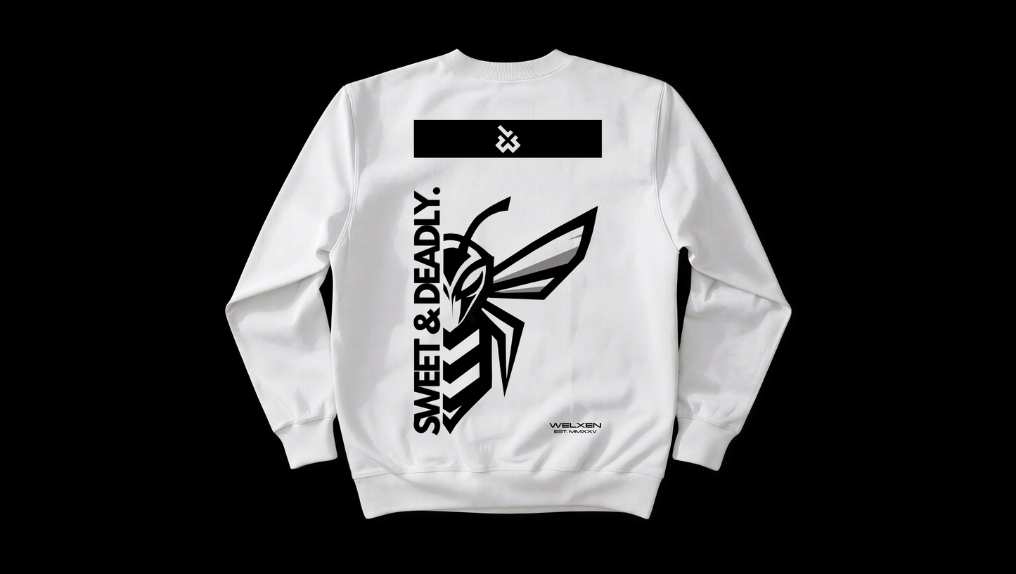 White "Killer Bee" Sweatshirt