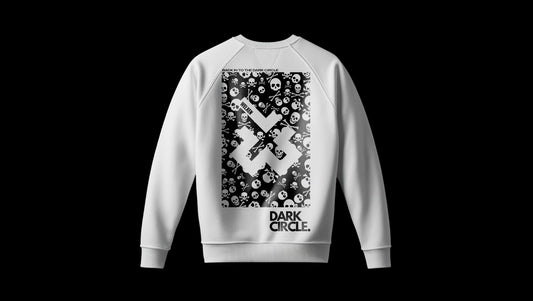 White "Black Circle" Sweatshirt