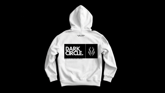 White "Dark Circle" Hoodie