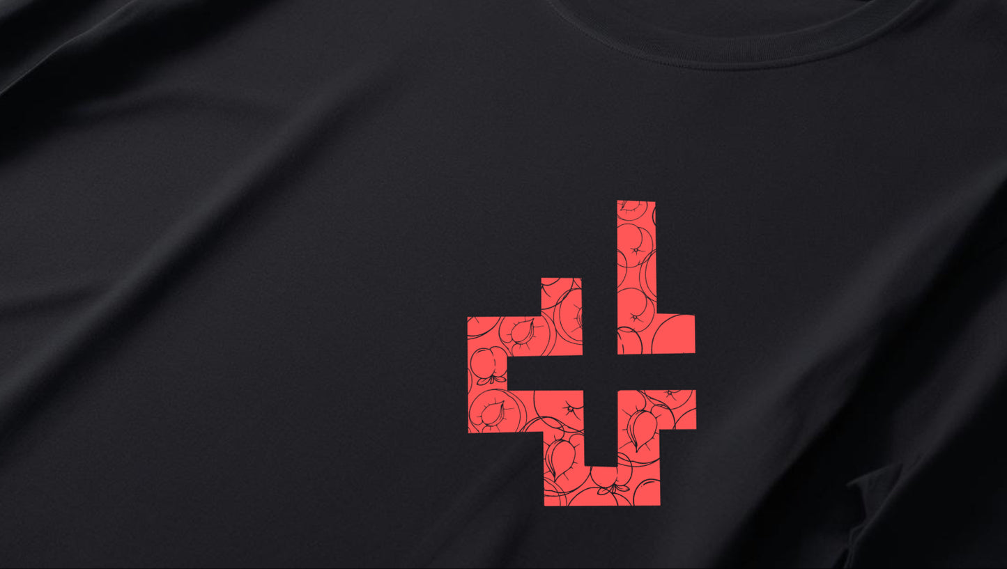 Black "Peach" Sweatshirt